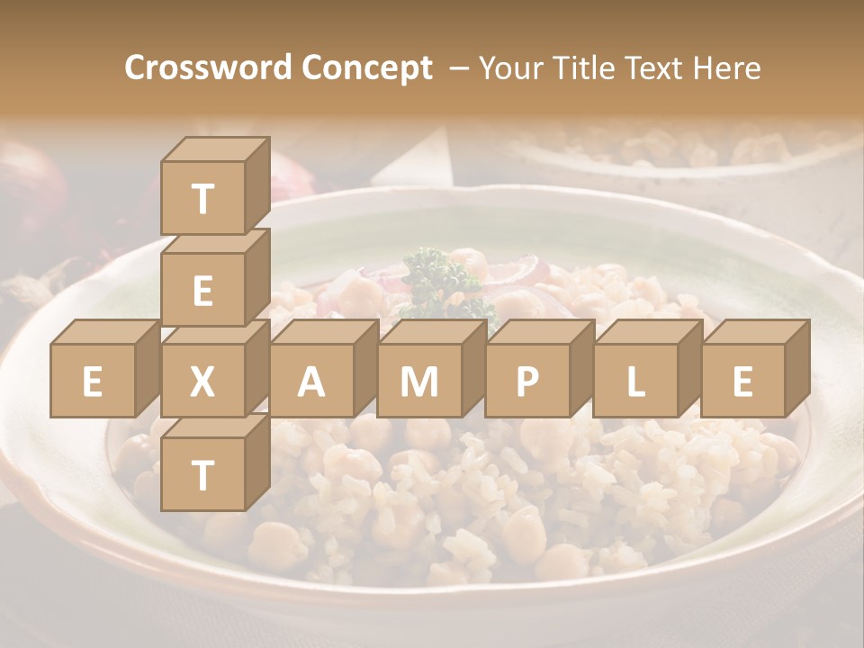 Mediterranean Plate Healthy PowerPoint Template