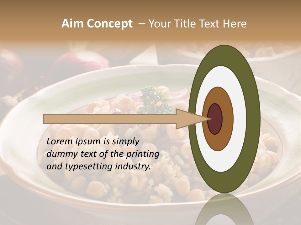 Mediterranean Plate Healthy PowerPoint Template