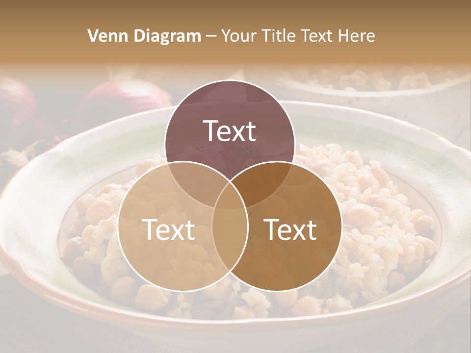 Mediterranean Plate Healthy PowerPoint Template