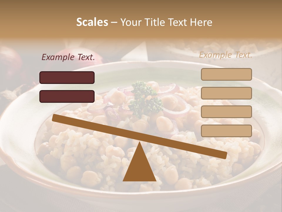 Mediterranean Plate Healthy PowerPoint Template
