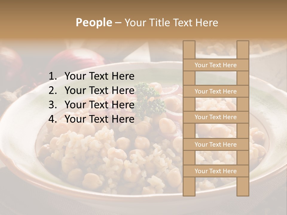 Mediterranean Plate Healthy PowerPoint Template