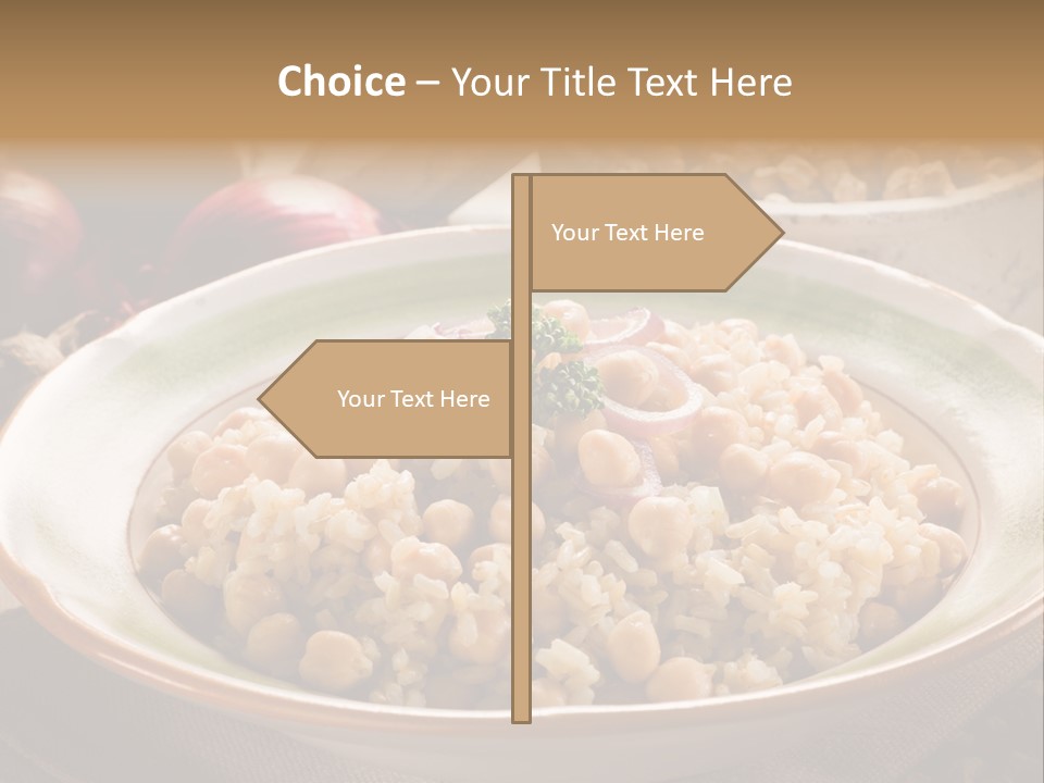 Mediterranean Plate Healthy PowerPoint Template