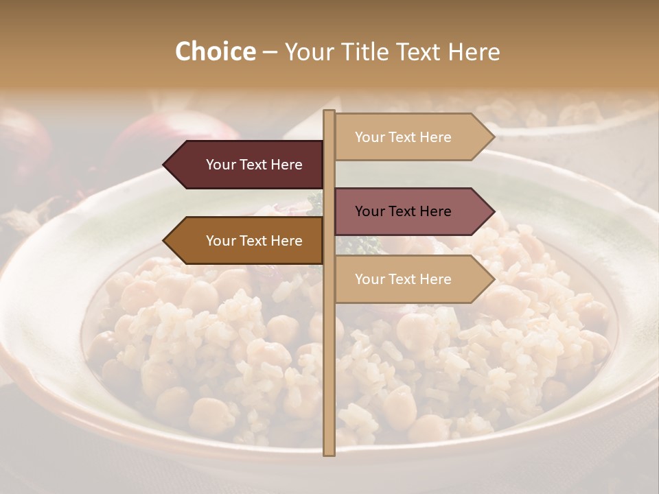 Mediterranean Plate Healthy PowerPoint Template