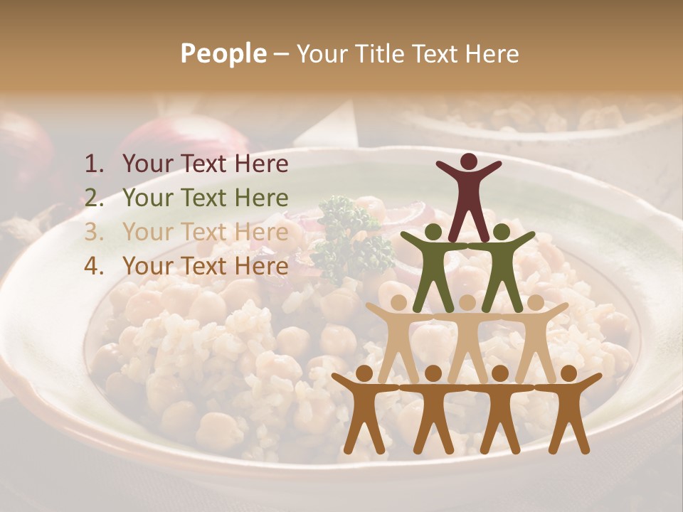 Mediterranean Plate Healthy PowerPoint Template