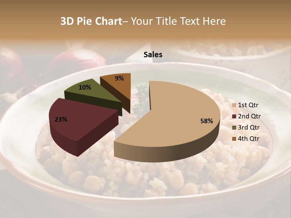 Mediterranean Plate Healthy PowerPoint Template