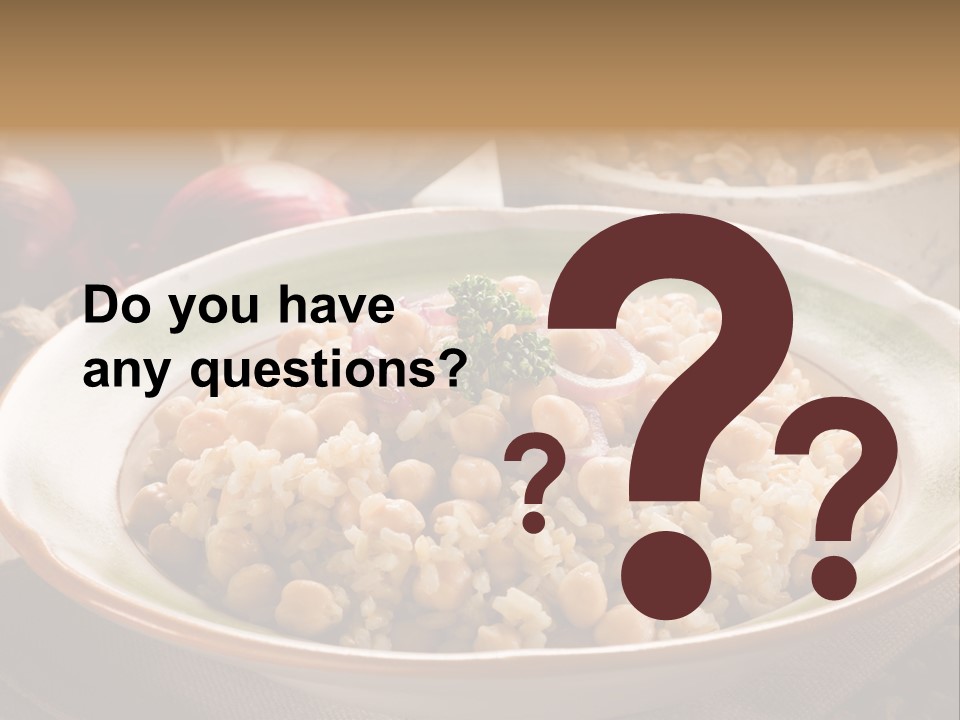 Mediterranean Plate Healthy PowerPoint Template