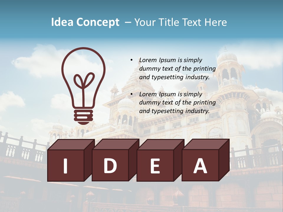 Place Asia Indian PowerPoint Template