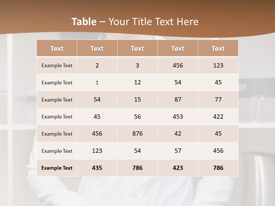 Person Cuisine  PowerPoint Template