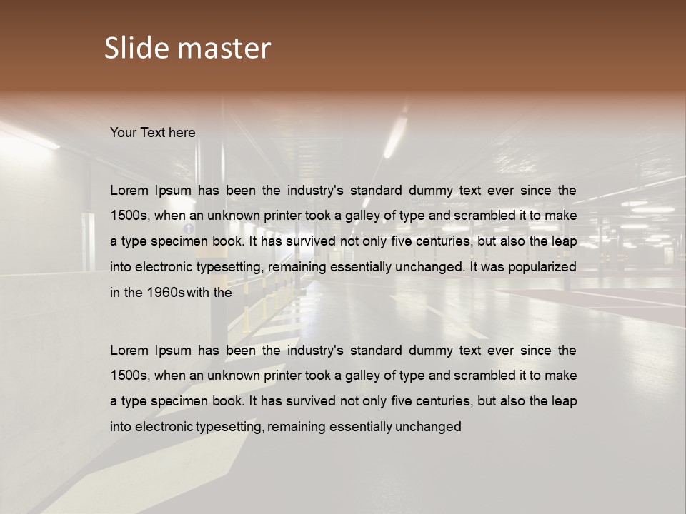 Place Interior Pavement PowerPoint Template