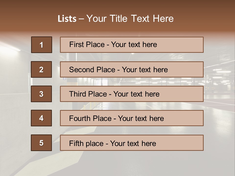 Place Interior Pavement PowerPoint Template