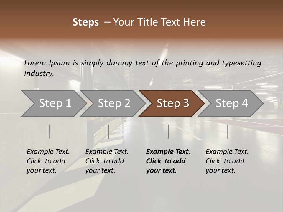 Place Interior Pavement PowerPoint Template