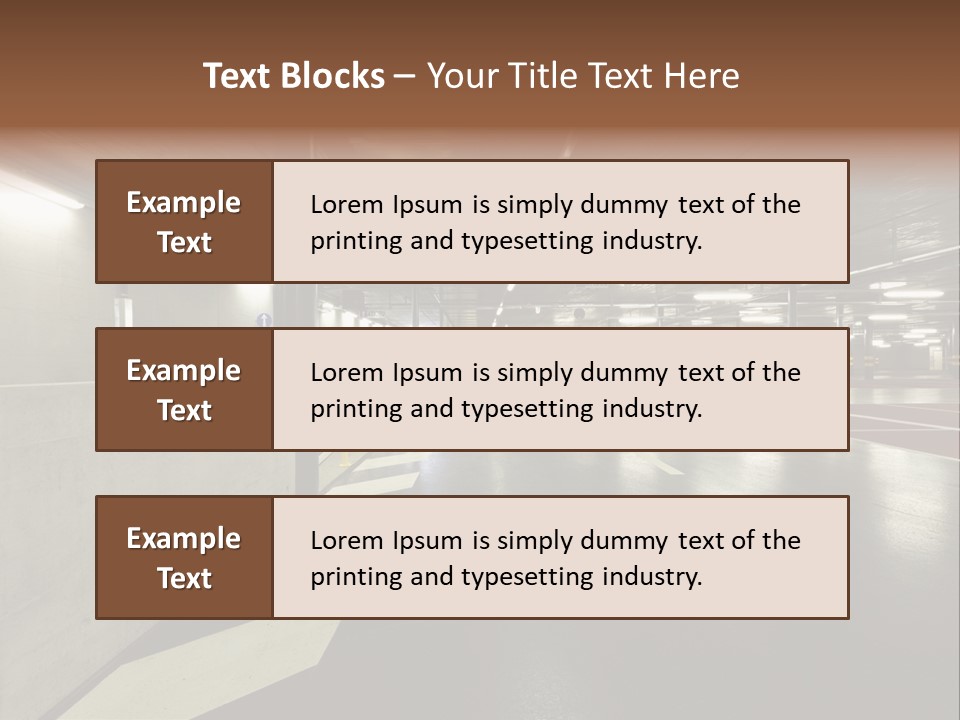 Place Interior Pavement PowerPoint Template
