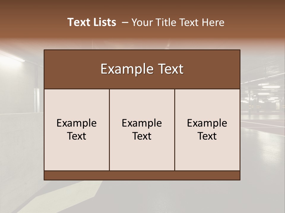 Place Interior Pavement PowerPoint Template