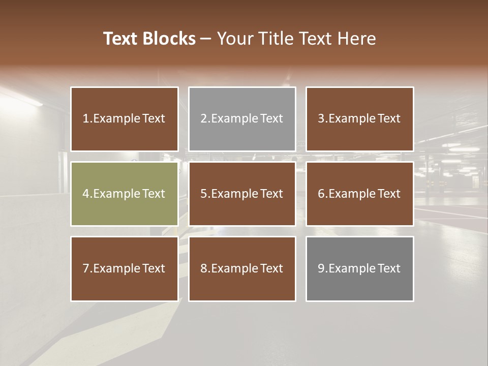 Place Interior Pavement PowerPoint Template