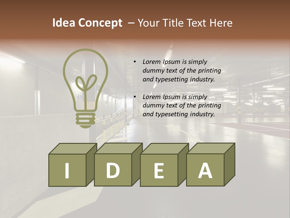 Place Interior Pavement PowerPoint Template