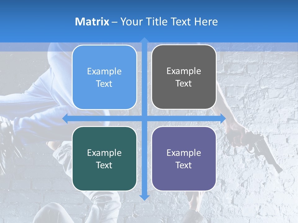 Aggression Handgun Conflict PowerPoint Template
