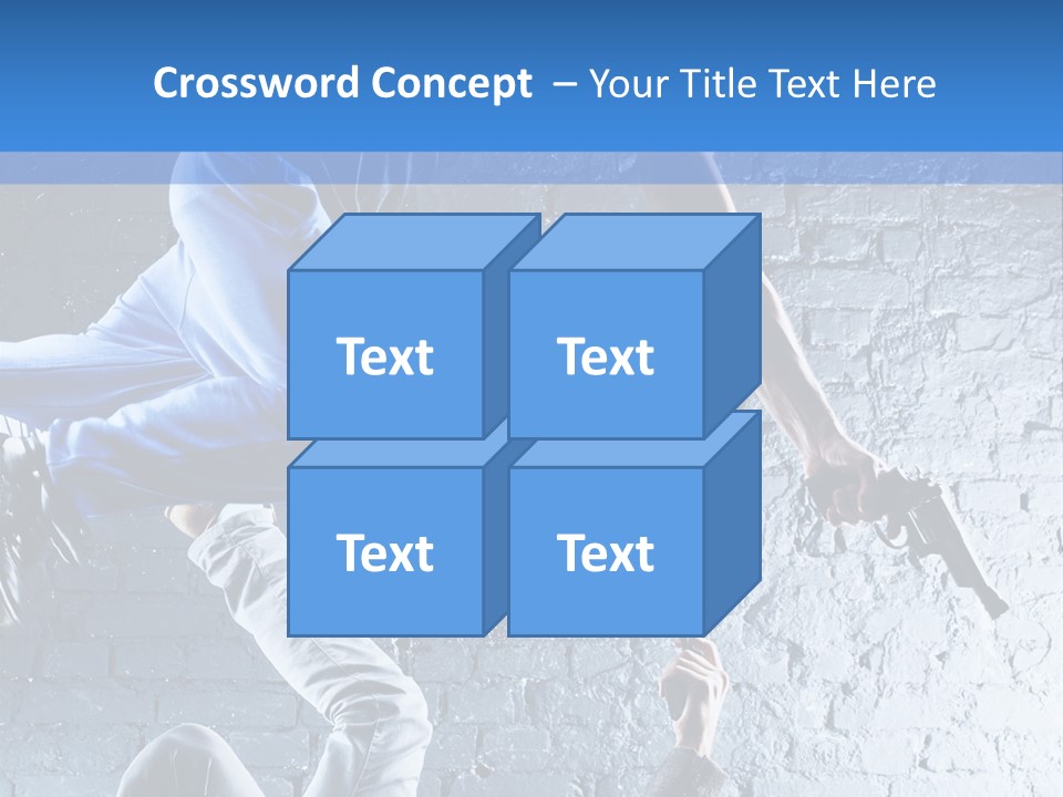Aggression Handgun Conflict PowerPoint Template
