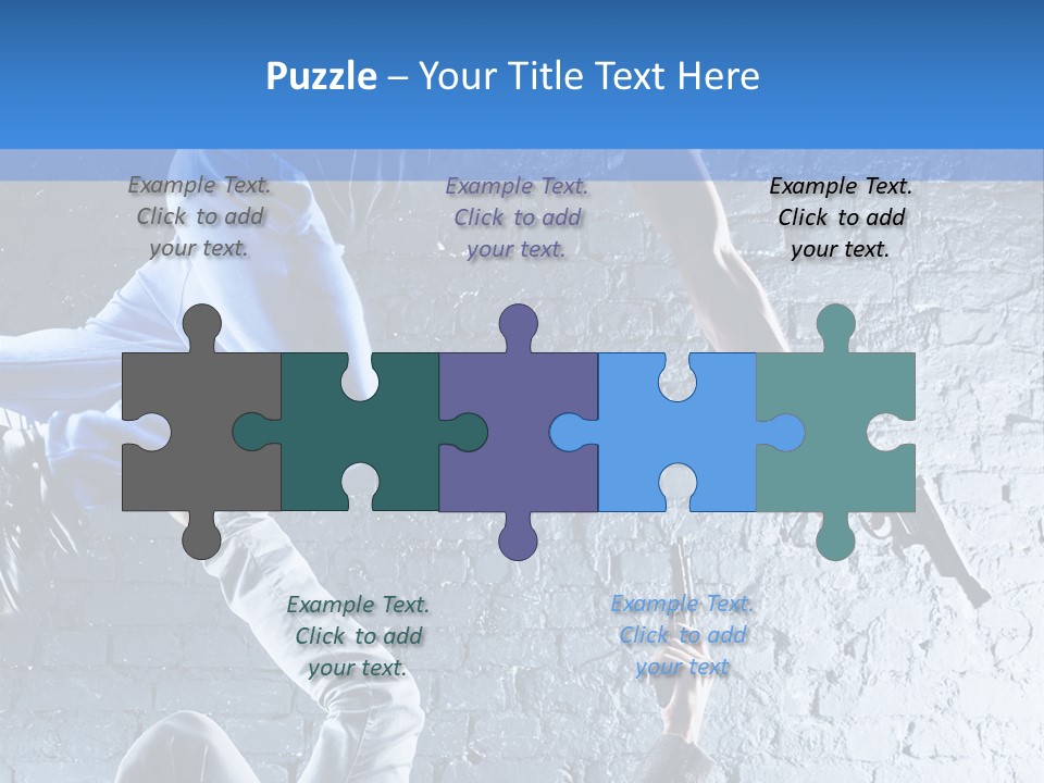 Aggression Handgun Conflict PowerPoint Template