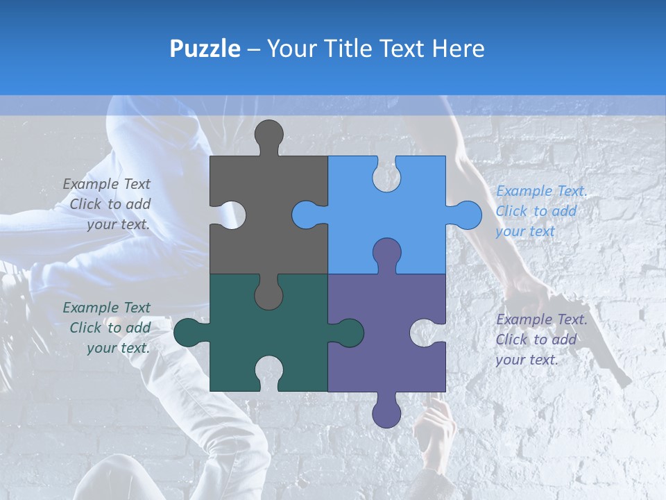 Aggression Handgun Conflict PowerPoint Template