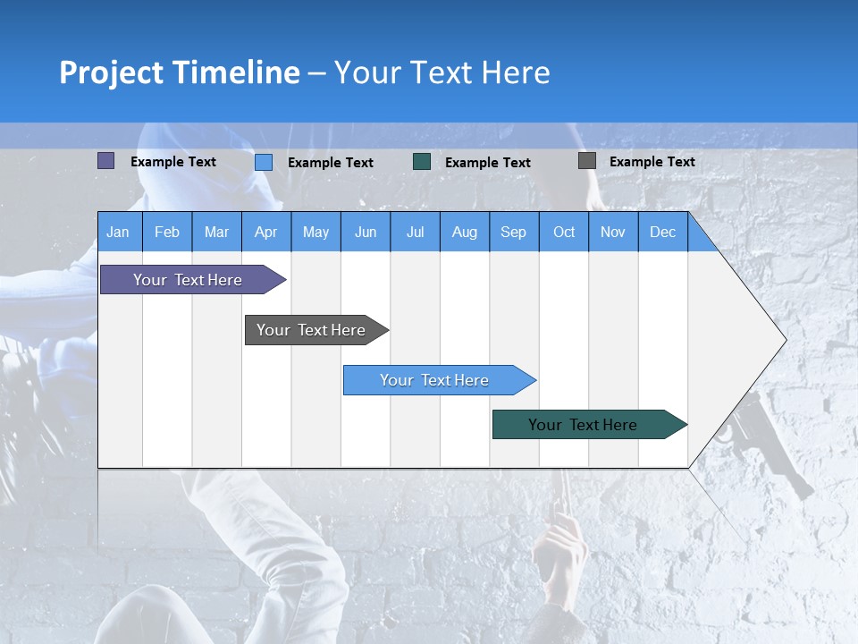 Aggression Handgun Conflict PowerPoint Template