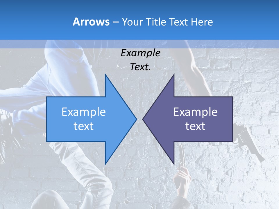 Aggression Handgun Conflict PowerPoint Template
