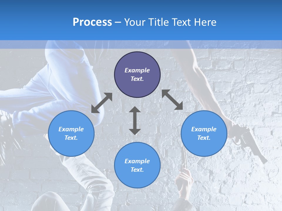 Aggression Handgun Conflict PowerPoint Template