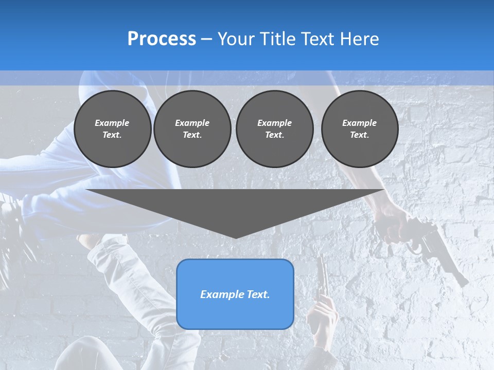 Aggression Handgun Conflict PowerPoint Template