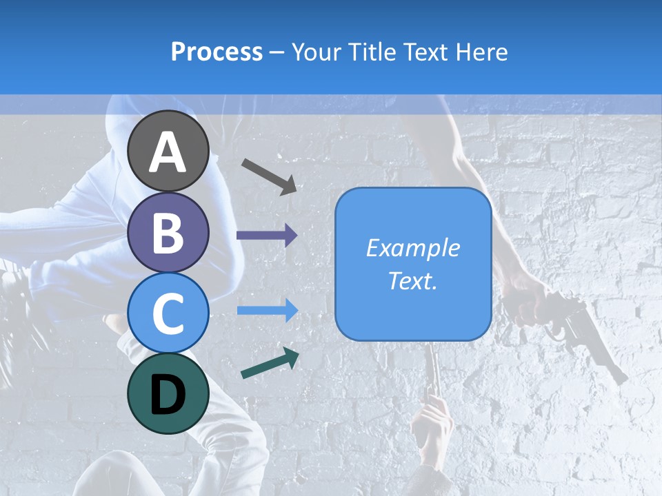Aggression Handgun Conflict PowerPoint Template