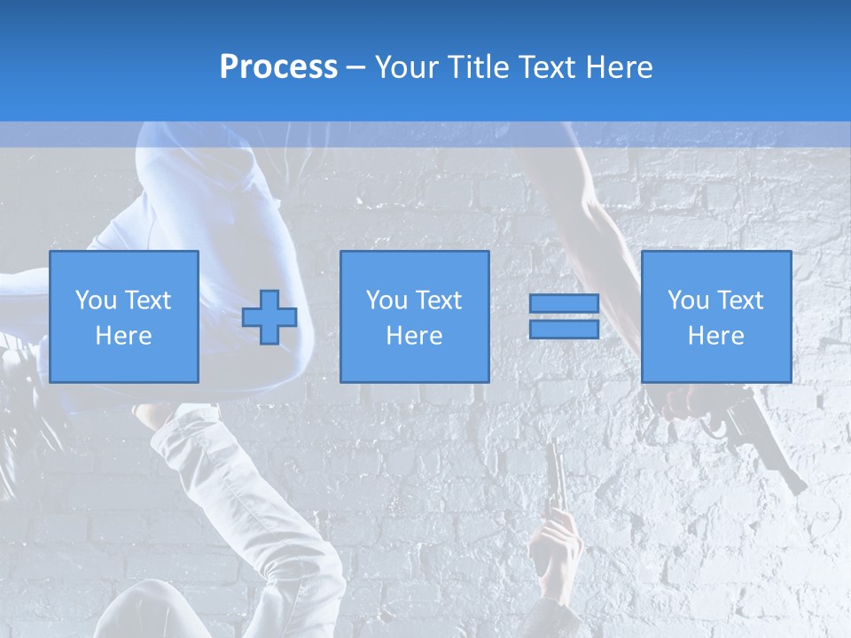Aggression Handgun Conflict PowerPoint Template