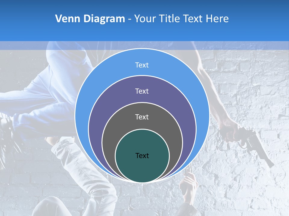 Aggression Handgun Conflict PowerPoint Template