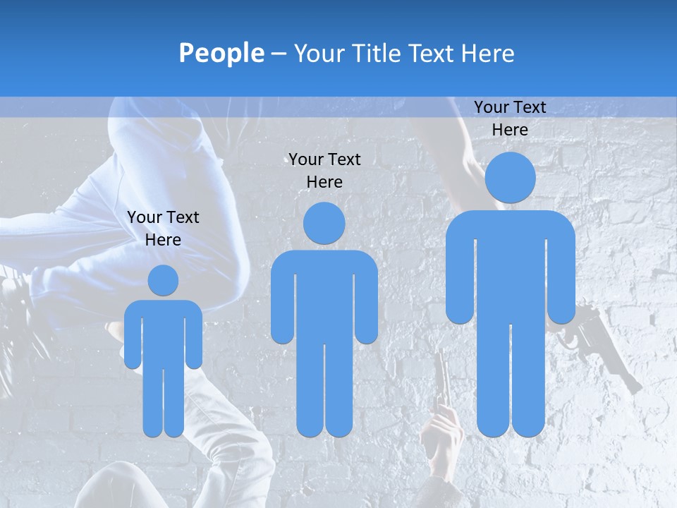 Aggression Handgun Conflict PowerPoint Template