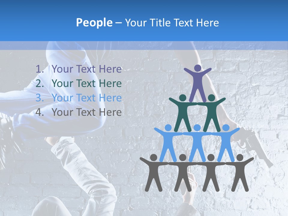 Aggression Handgun Conflict PowerPoint Template