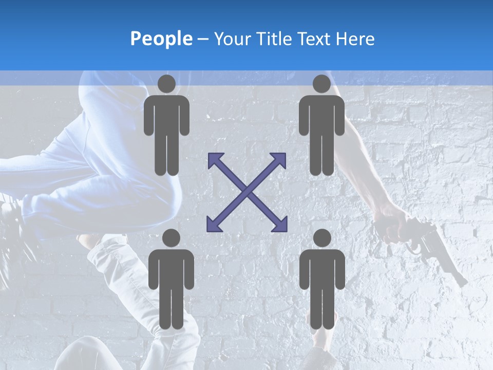 Aggression Handgun Conflict PowerPoint Template