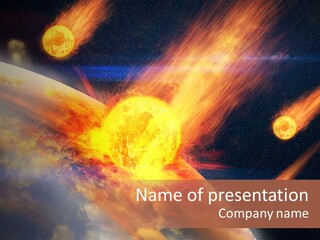 Astronomy Background Bright PowerPoint Template