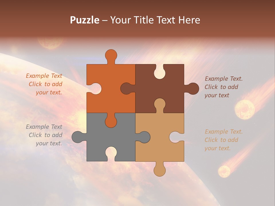 Astronomy Background Bright PowerPoint Template