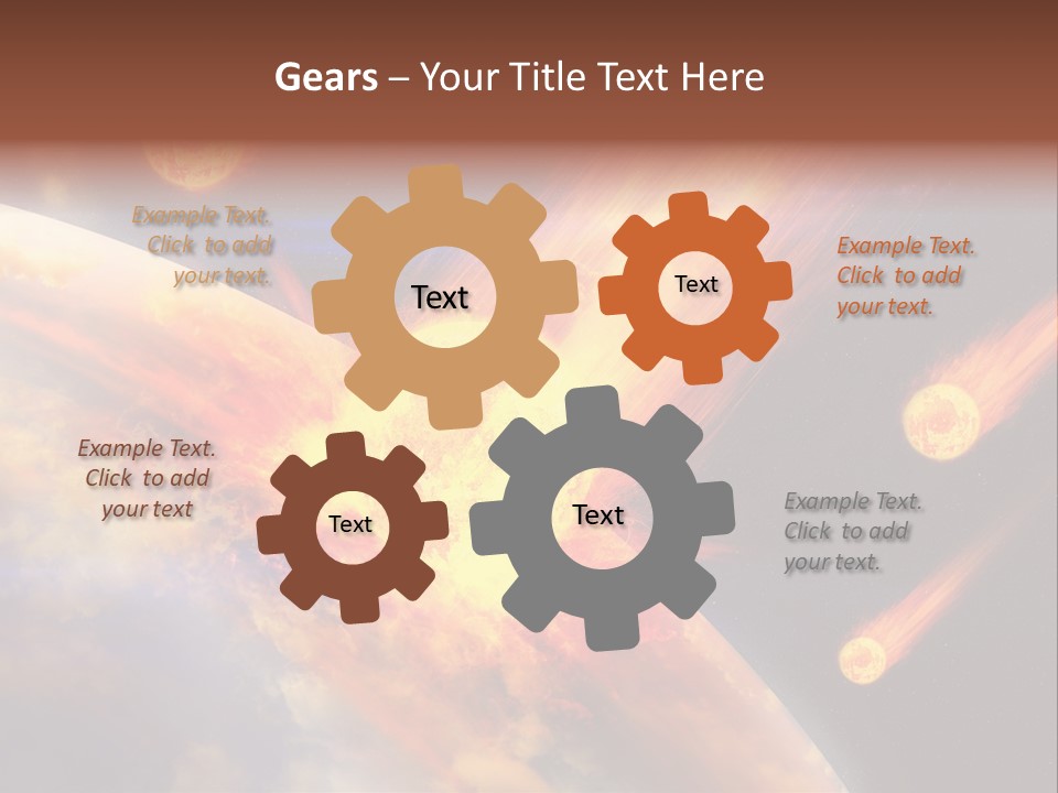 Astronomy Background Bright PowerPoint Template