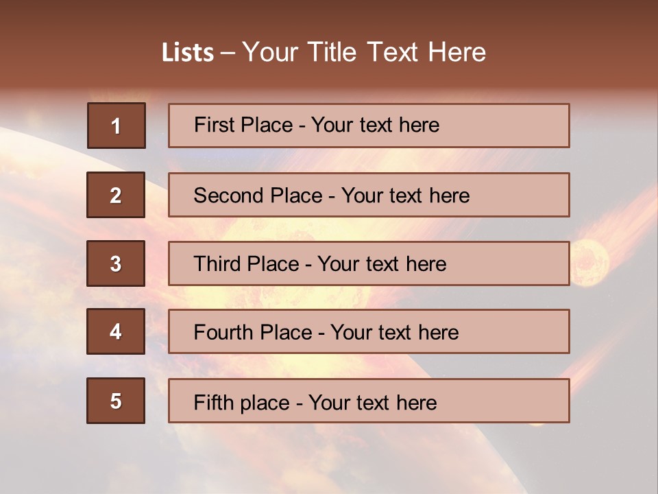 Astronomy Background Bright PowerPoint Template