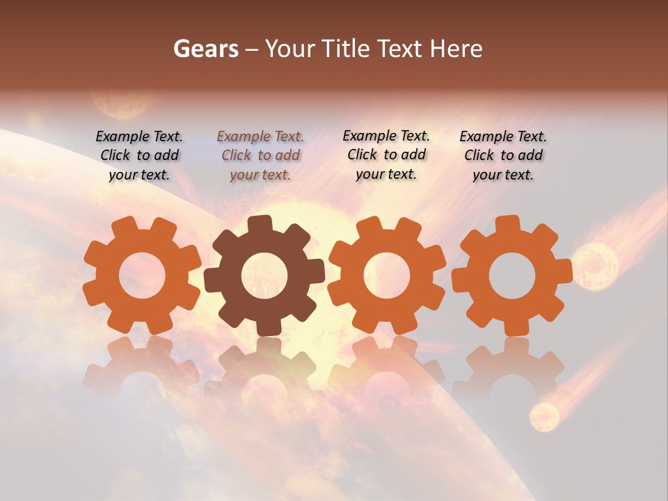 Astronomy Background Bright PowerPoint Template