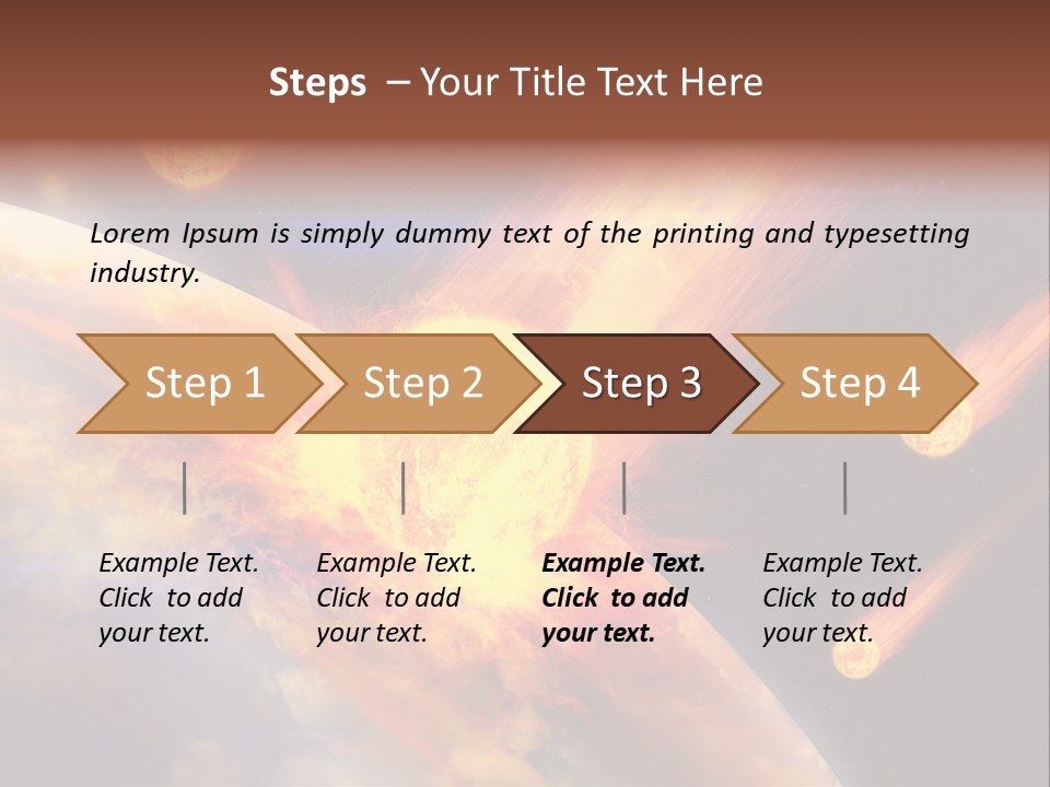 Astronomy Background Bright PowerPoint Template