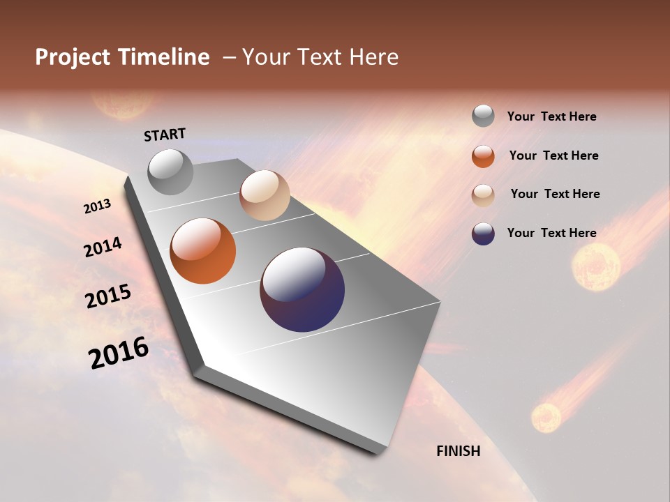 Astronomy Background Bright PowerPoint Template