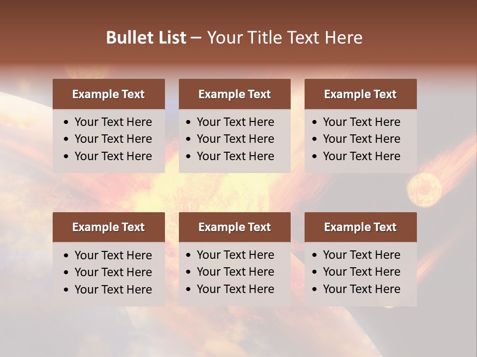 Astronomy Background Bright PowerPoint Template