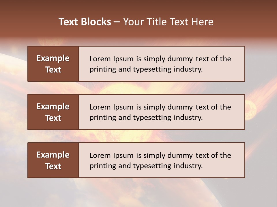 Astronomy Background Bright PowerPoint Template