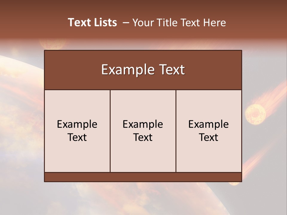 Astronomy Background Bright PowerPoint Template