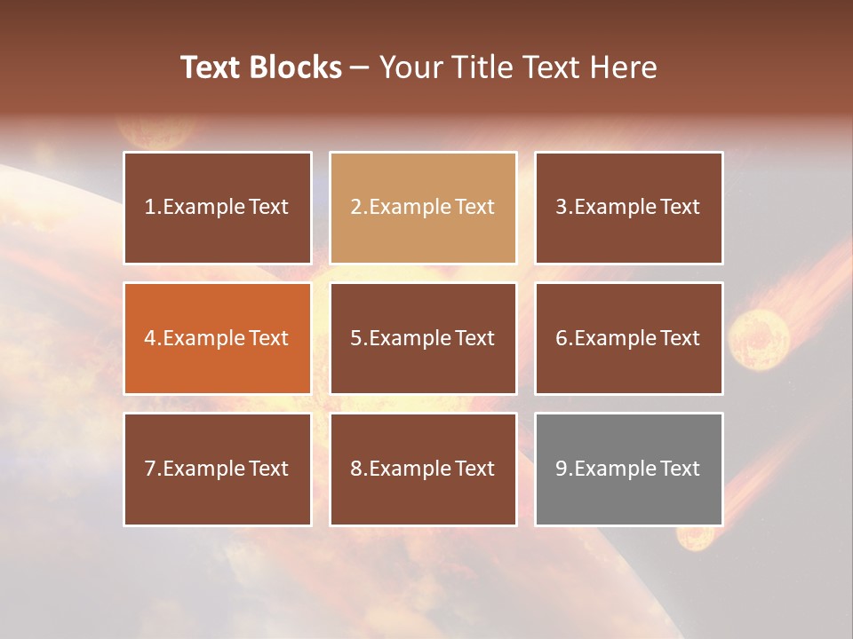 Astronomy Background Bright PowerPoint Template