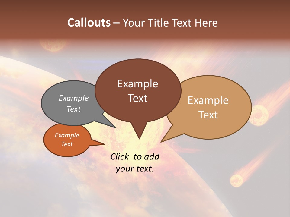 Astronomy Background Bright PowerPoint Template