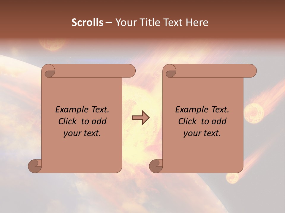 Astronomy Background Bright PowerPoint Template