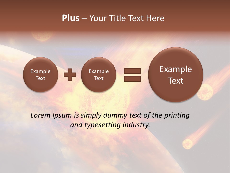 Astronomy Background Bright PowerPoint Template