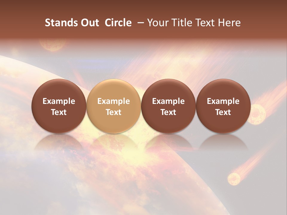 Astronomy Background Bright PowerPoint Template