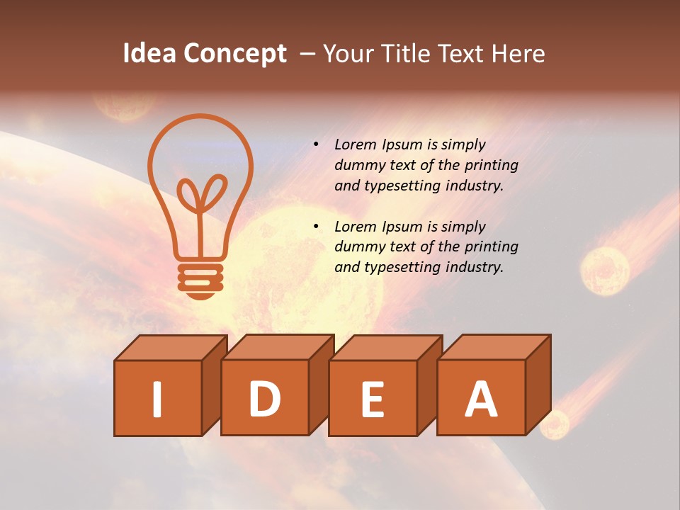 Astronomy Background Bright PowerPoint Template