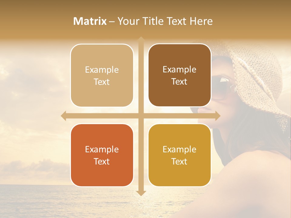 Girl Glasses Young PowerPoint Template